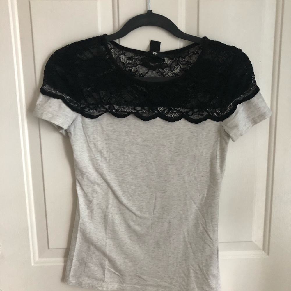 Black lace top